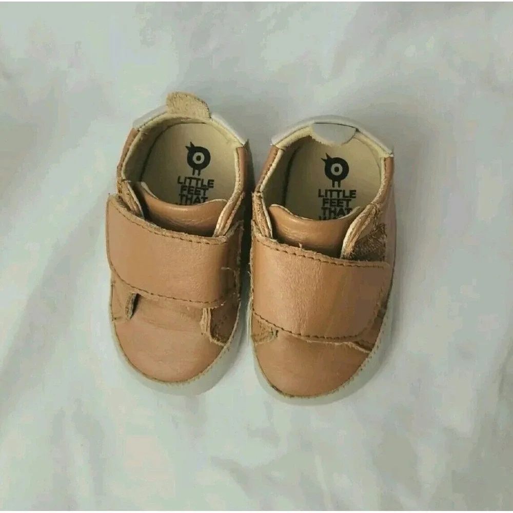 Old Soles Girl's & Boy's Wendle Hook and Loop Closure Sneakers Size 2 3/6 Mos